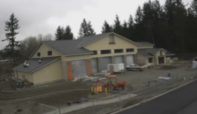 Photo from Live Webcam monitoring progress of North Bend's new fire station