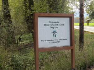 dog park sign