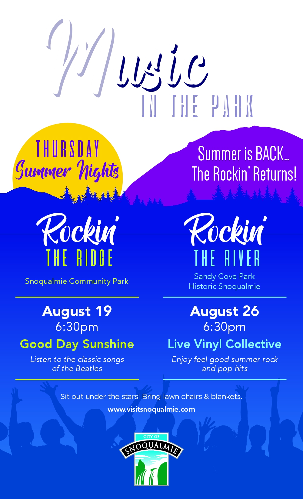 Music in the Park Returns this August Living Snoqualmie