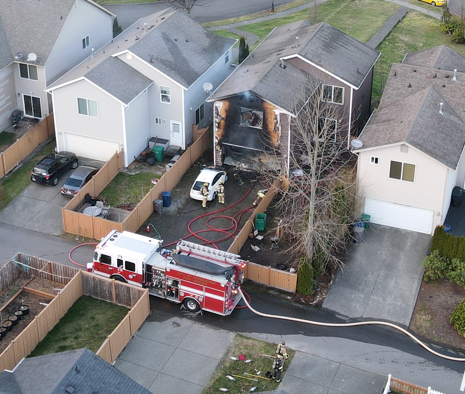 Updated Late Afternoon Saturday House Fire on Snoqualmie Ridge
