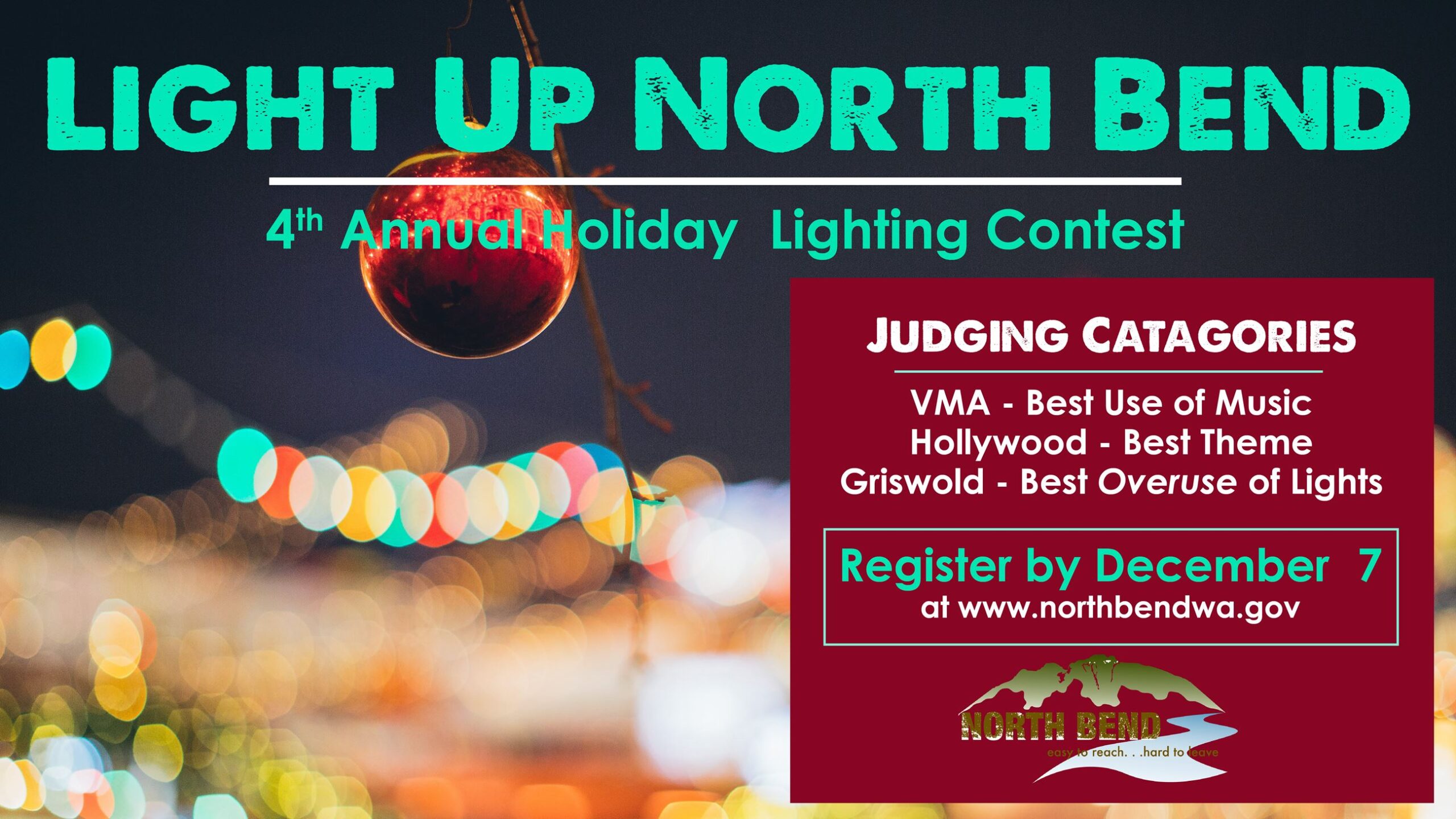 Light Up North Bend Holiday Lighting Contest Returns for Fourth Year